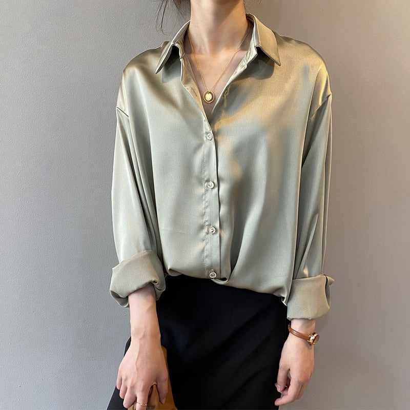 Blouse décontractée à coupe droite pour femmes – Kring
