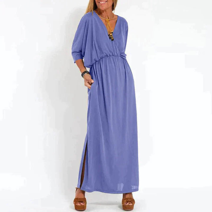 Antigone | Maxi-robe boho élégante avec bande à la taille