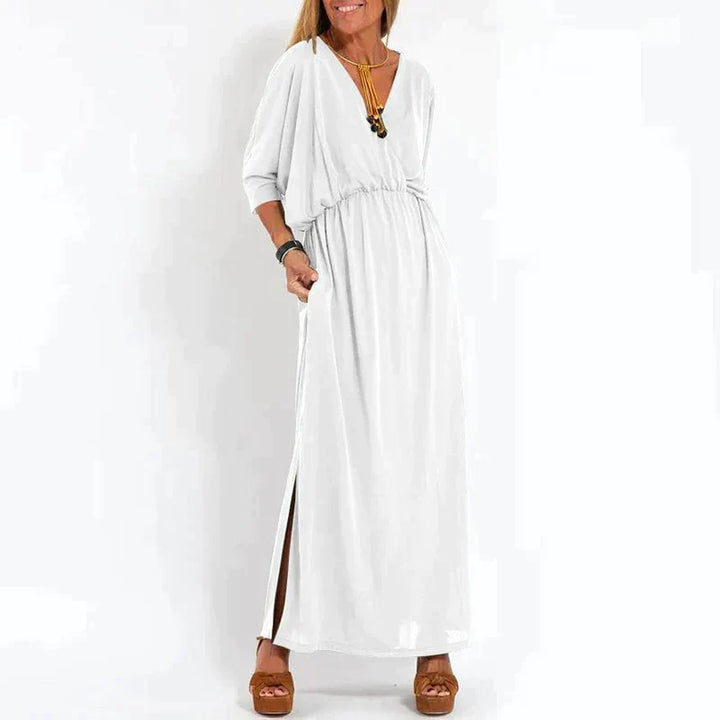 Antigone | Maxi-robe boho élégante avec bande à la taille
