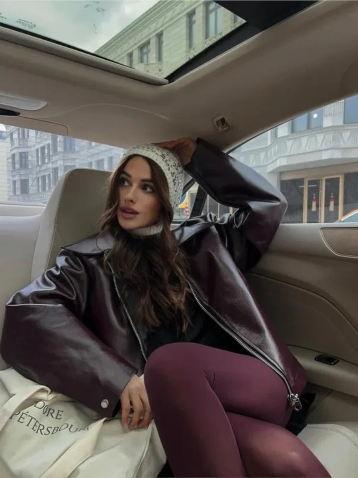 Domitille | Veste en cuir tendance pour femmes