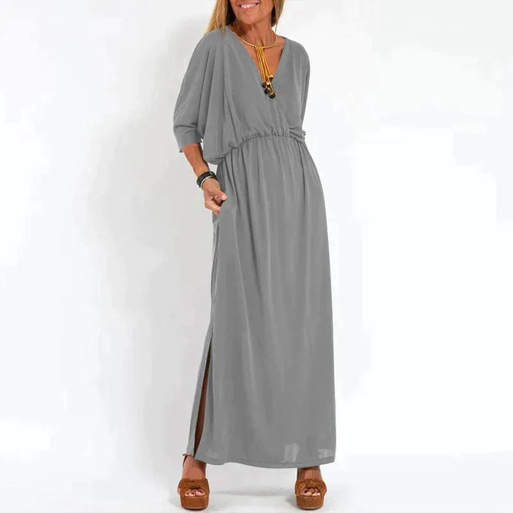 Antigone | Maxi-robe boho élégante avec bande à la taille
