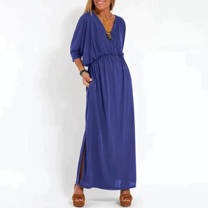 Antigone | Maxi-robe boho élégante avec bande à la taille
