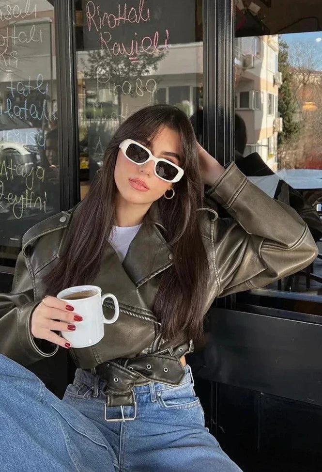 Baako | Veste en cuir stylée pour femmes