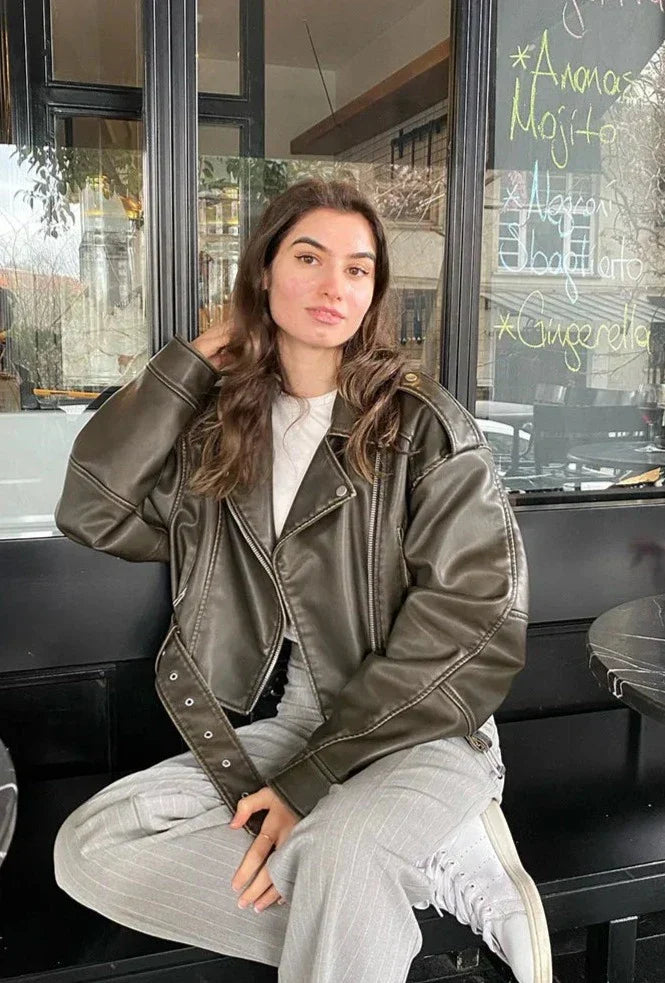 Baako | Veste en cuir stylée pour femmes