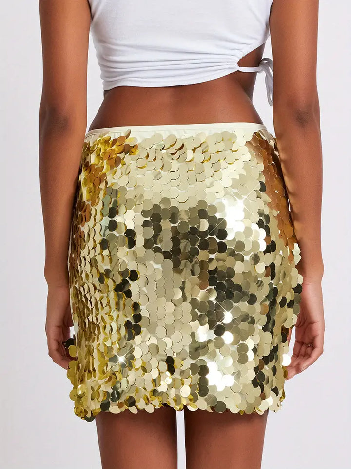 Tiffany | Jupe étincelante mini spectaculaire pour femmes