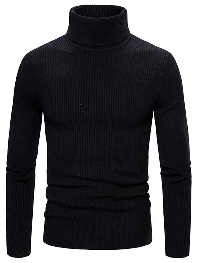 Homme Long Col Roulé Pull – Patrick