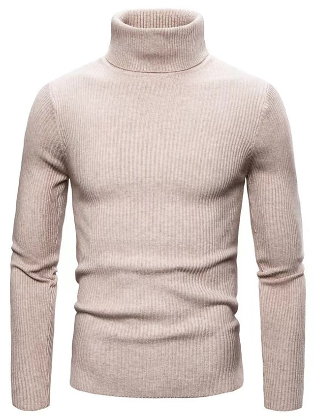 Homme Long Col Roulé Pull – Patrick