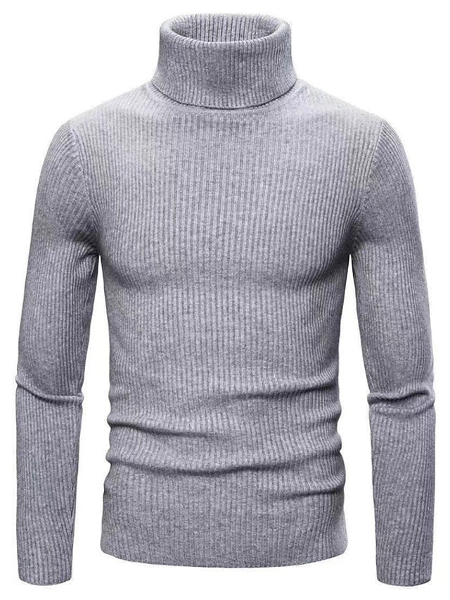 Homme Long Col Roulé Pull – Patrick