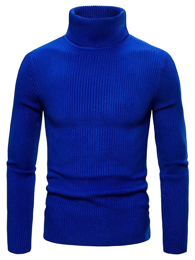 Homme Long Col Roulé Pull – Patrick