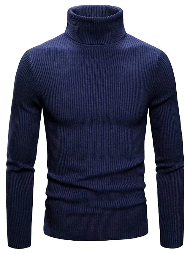 Homme Long Col Roulé Pull – Patrick