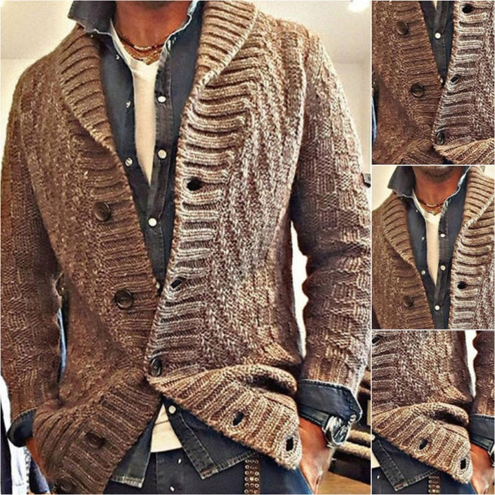 Bhaskar | Cardigan vintage à col châle pour hommes