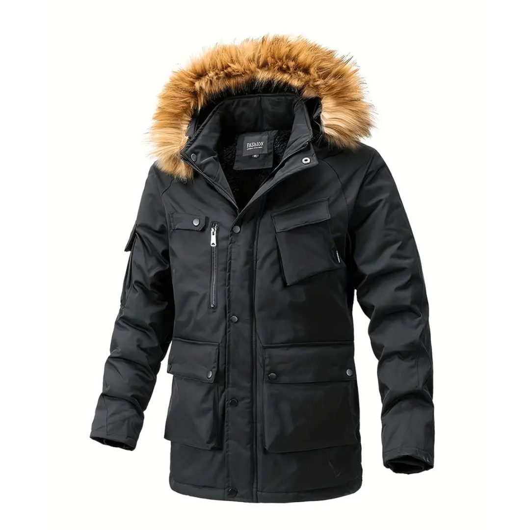 Jason Manteau d hiver Homme Noir Chic Parisien