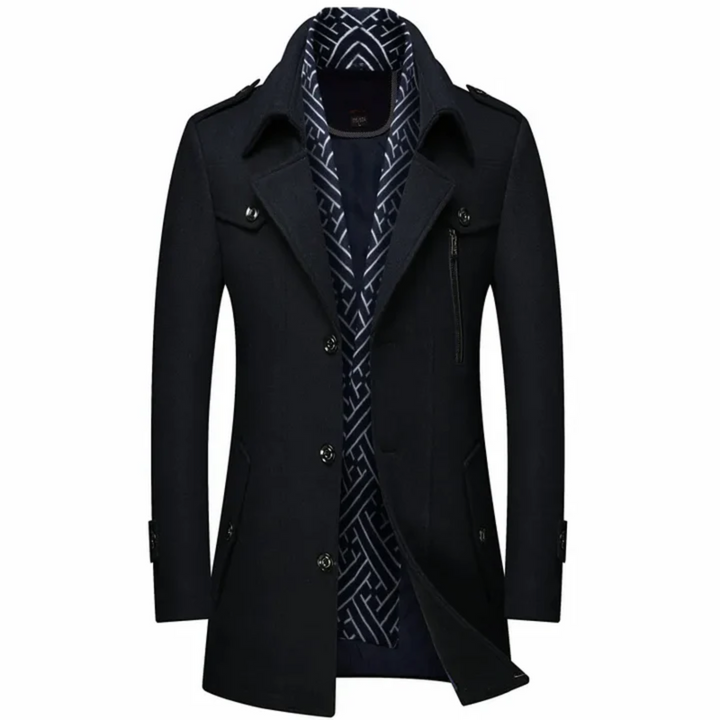Mora | Manteau long homme noir