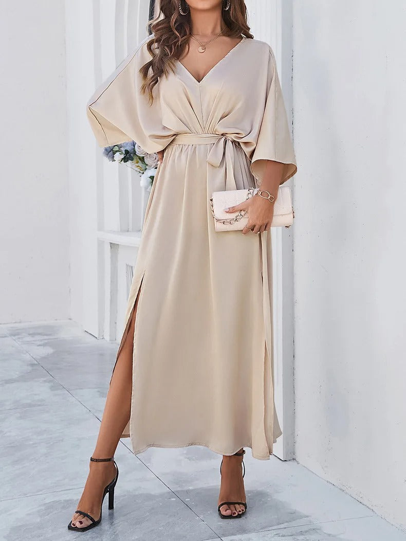 Beatrice Robe Dete Elegante Avec Decollete En V