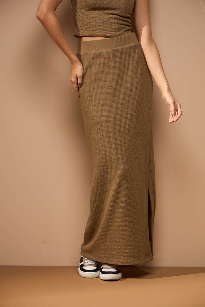 Kevyn | Jupe Midi Texturée Pour Femmes