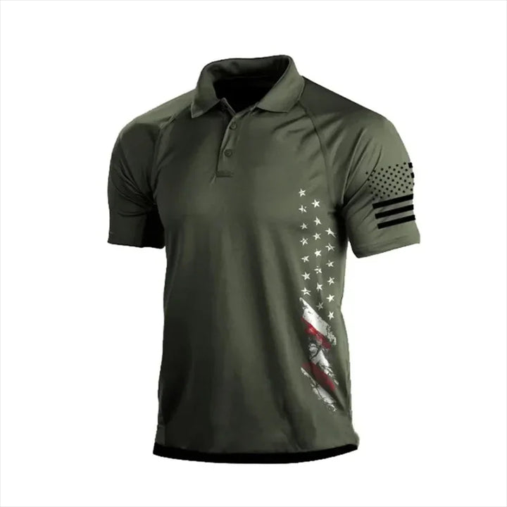 Vance | T-shirt Polo Américain Décontracté pour Hommes