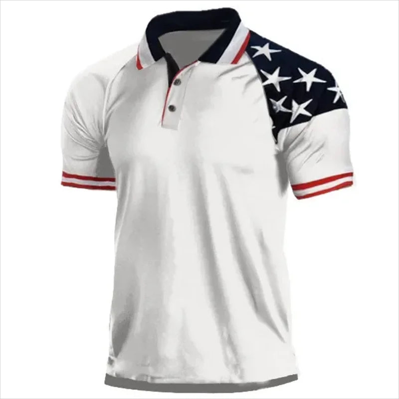 Vance | T-shirt Polo Américain Décontracté pour Hommes