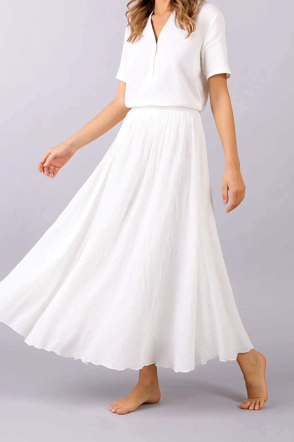Femme Plissée Maxi Jupe – Vera
