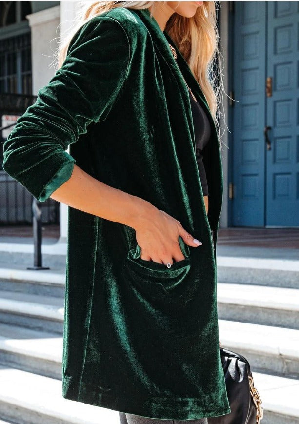 Alivia | Blazer en velours