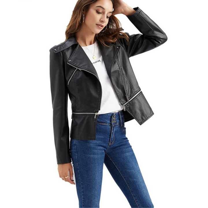 Shayna | Veste en cuir élégante pour femmes