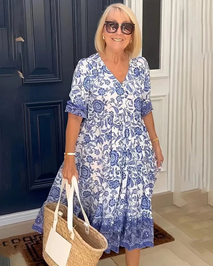 Aleksandra | Robe à fleurs décontractée pour femme