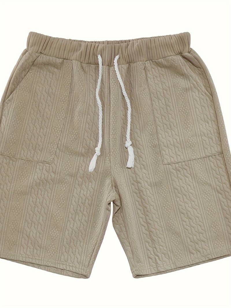 Halli | Combinaison décontractée en short jacquard pour hommes