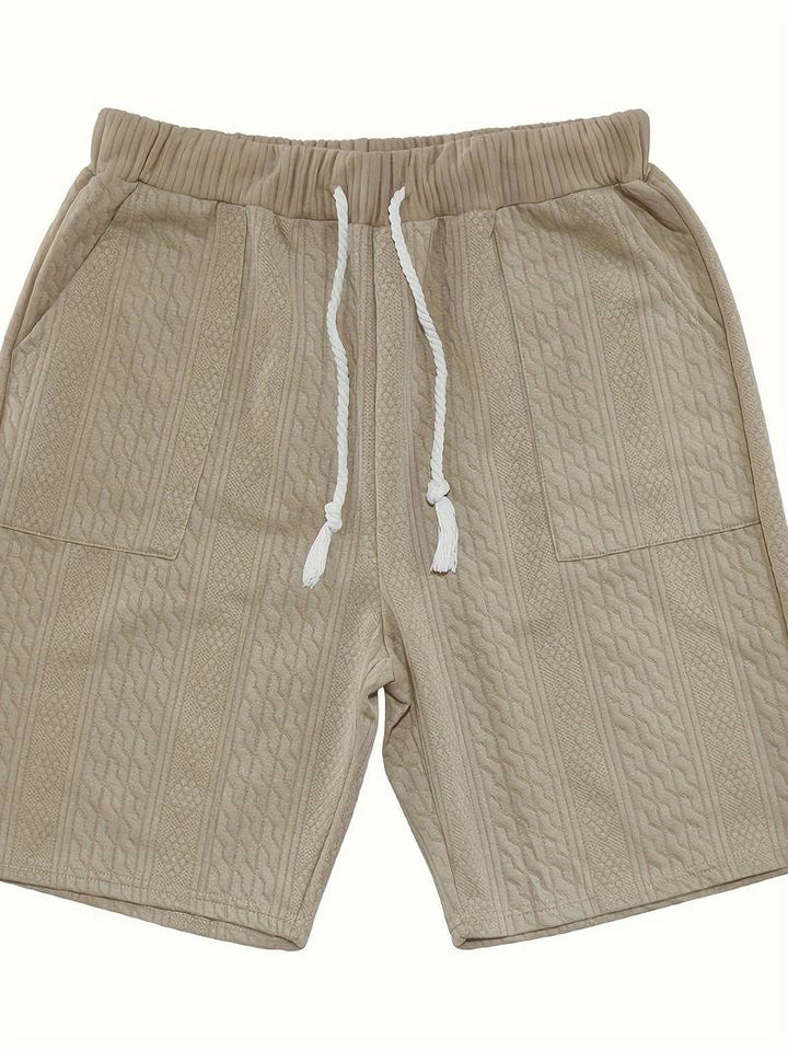 Halli | Combinaison décontractée en short jacquard pour hommes