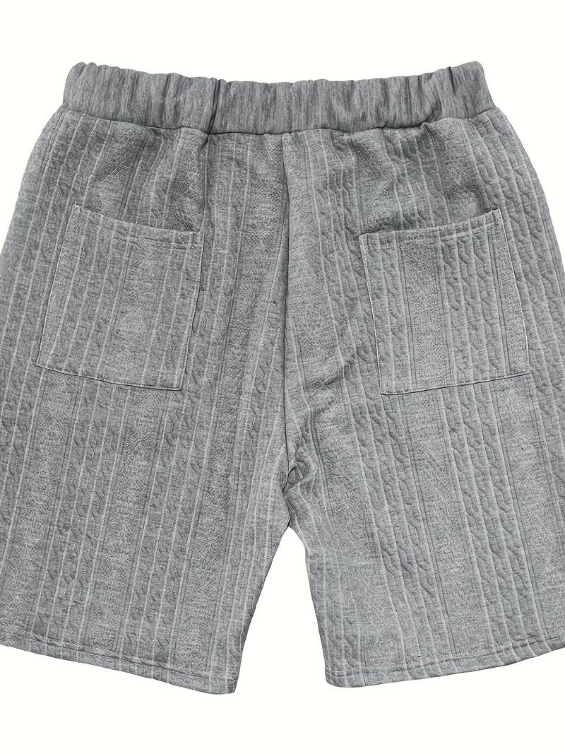 Halli | Combinaison décontractée en short jacquard pour hommes