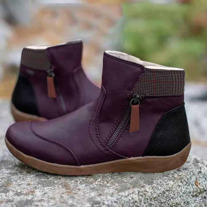 Stoija | Bottes imperméables en cuir pour femmes