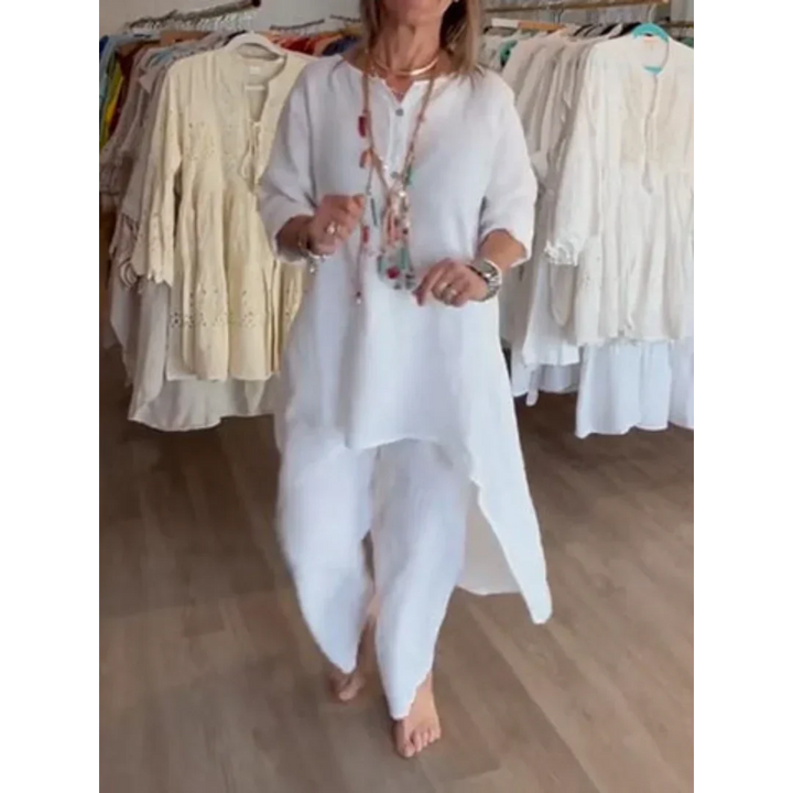 Bhavana | Costume uni en lin pour femmes