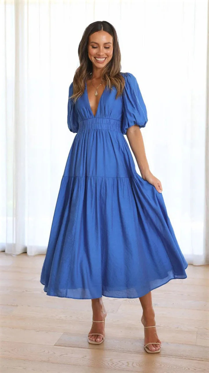 Femme Fleurie Maxi Robe d’été – Lawanda
