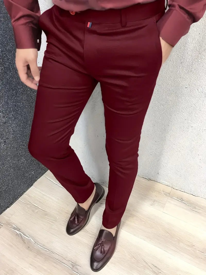 Tahmuras | Pantalon de costume cintré décontracté pour hommes