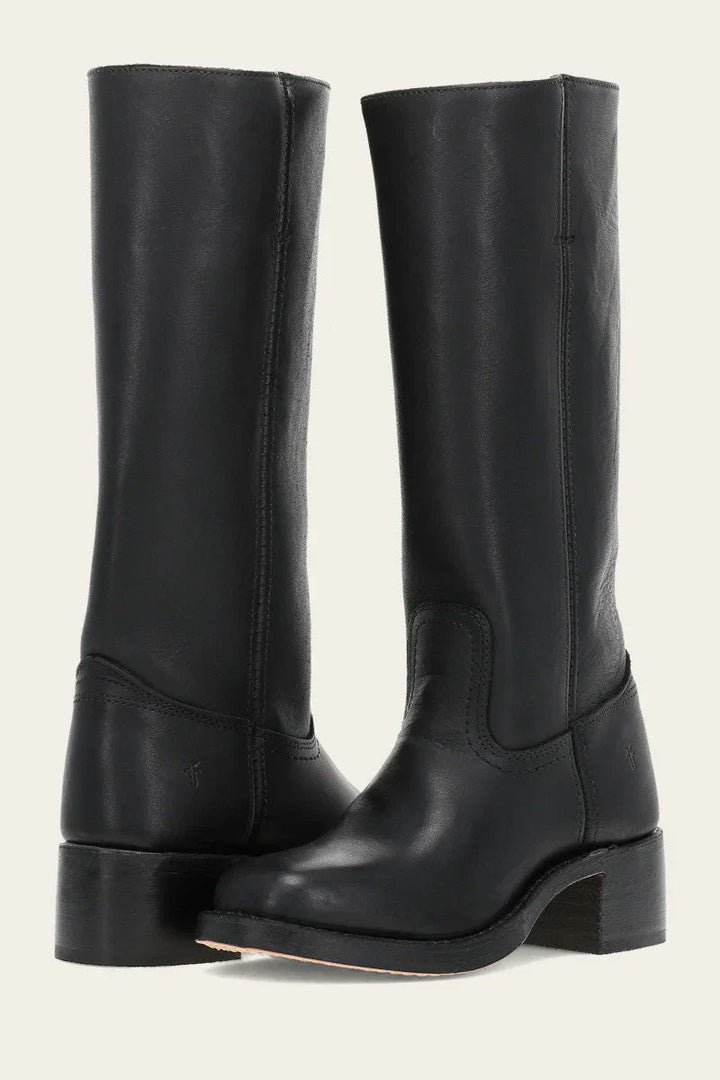 Femme Structuré Montantes Bottes – Wulfrun