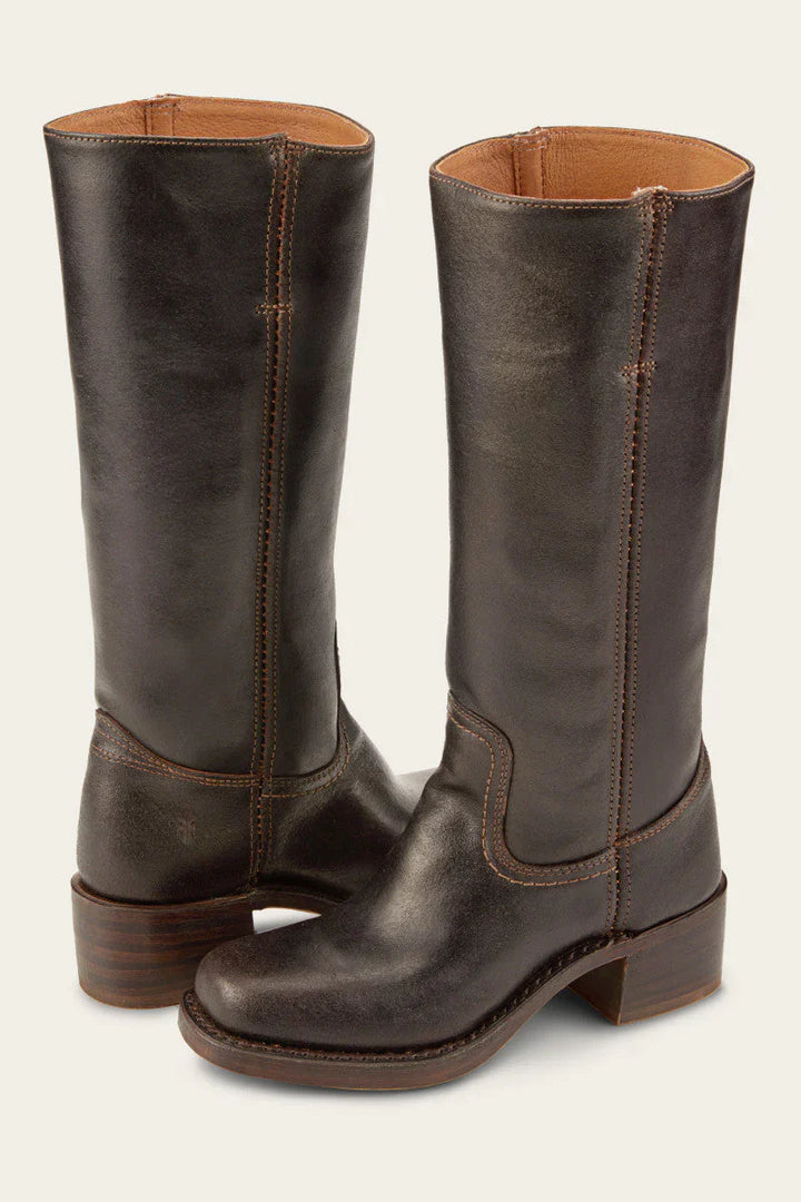 Femme Structuré Montantes Bottes – Wulfrun