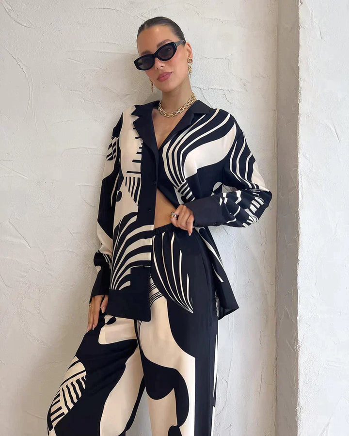 Paulina | Ensemble polyvalent en noir et blanc