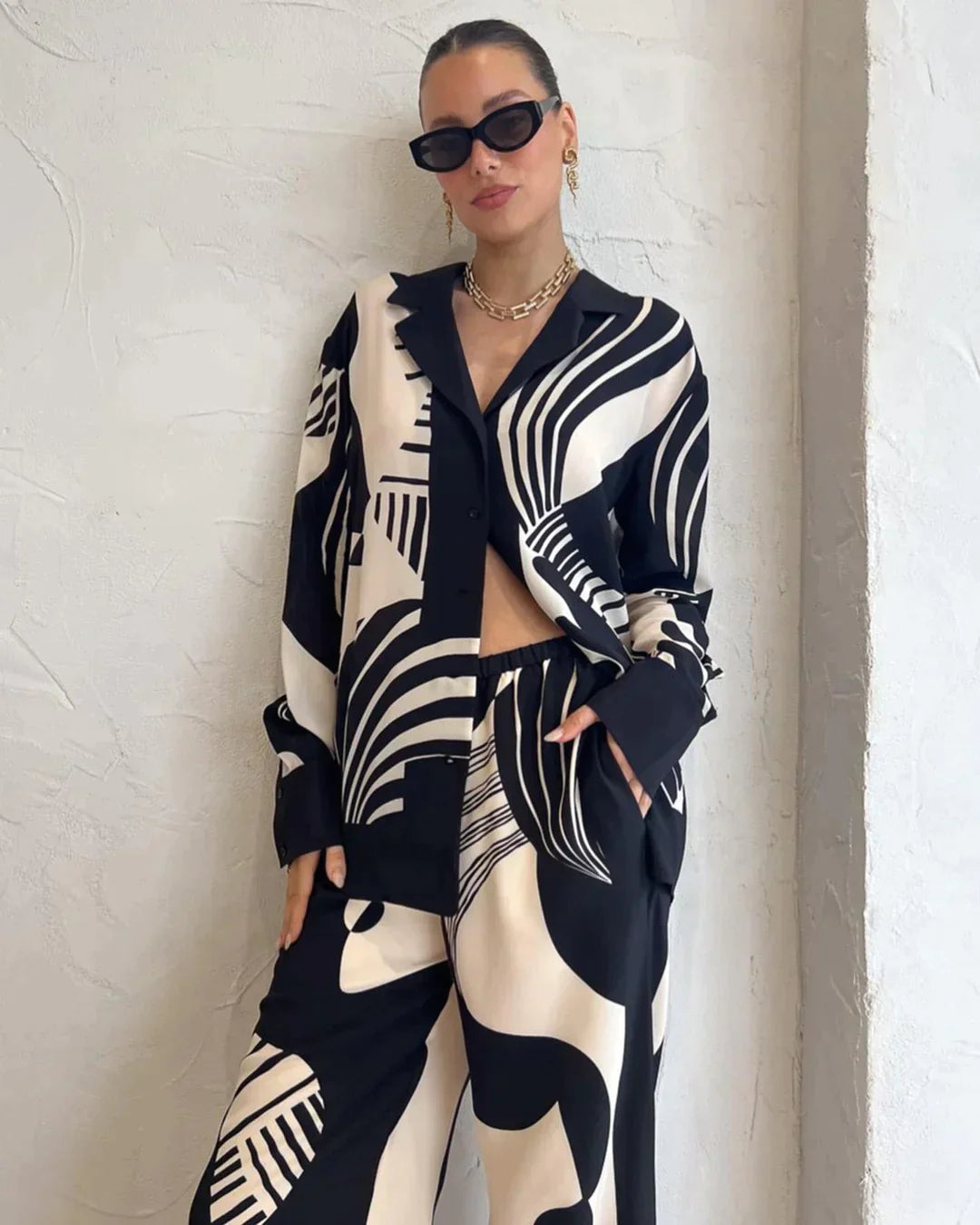 Paulina | Ensemble polyvalent en noir et blanc