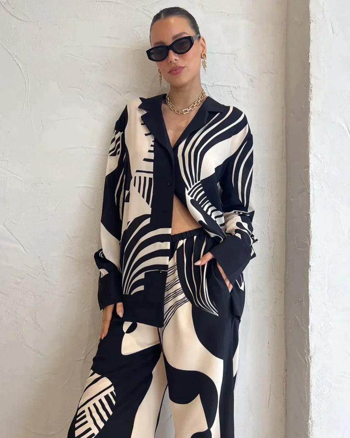 Paulina | Ensemble polyvalent en noir et blanc