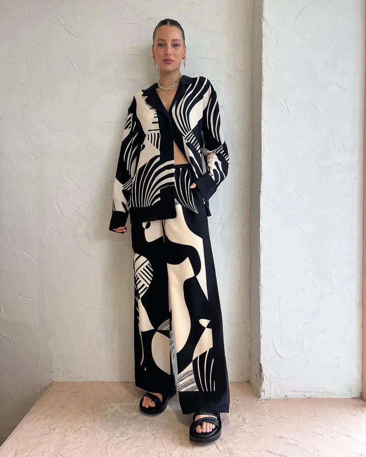 Paulina | Ensemble polyvalent en noir et blanc