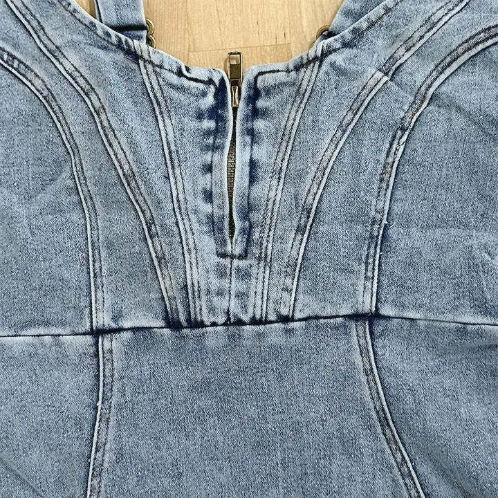 Jarra | Robe en denim avec bretelles réglables