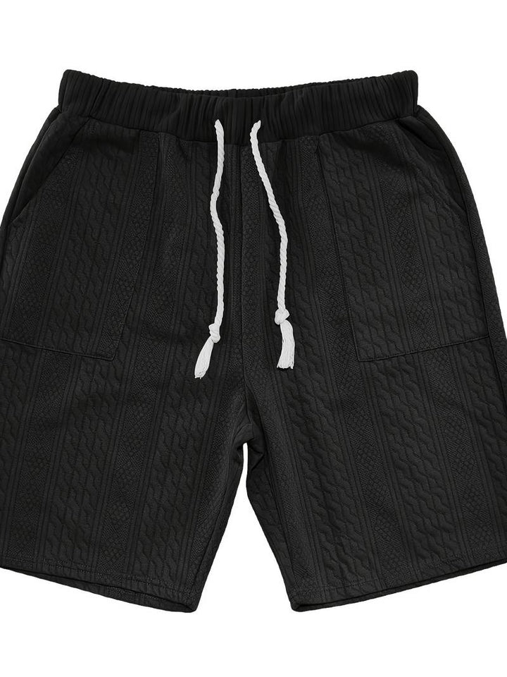 Halli | Combinaison décontractée en short jacquard pour hommes