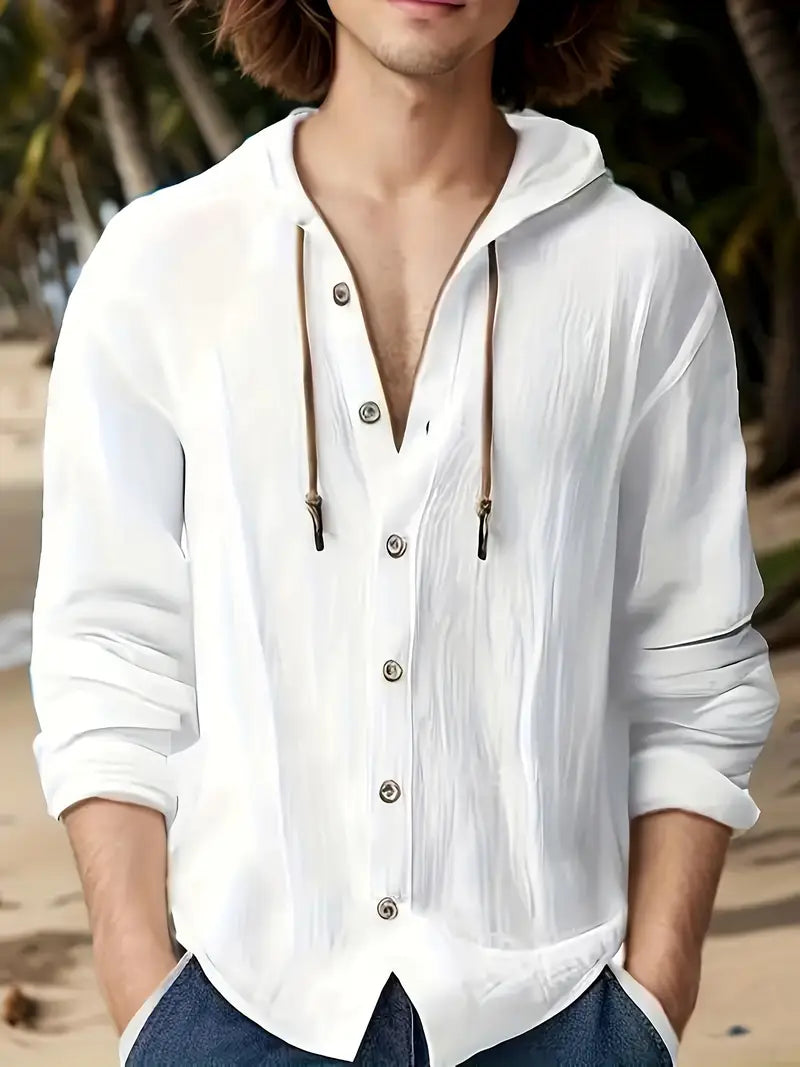 Bertram | Élégant Chemisier à Capuche pour Hommes