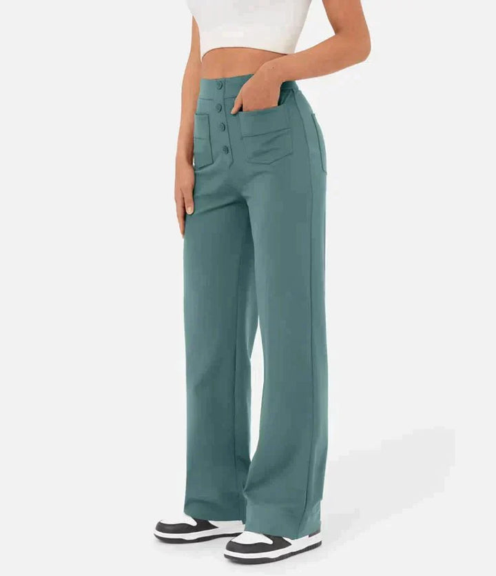 Gisela | Pantalon élastique taille haute
