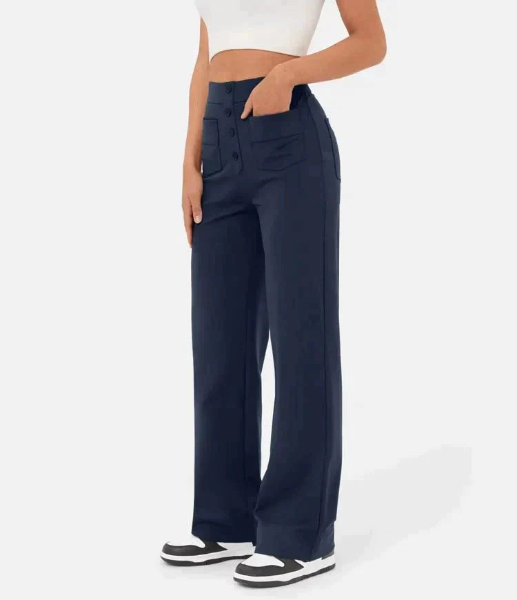 Gisela | Pantalon élastique taille haute
