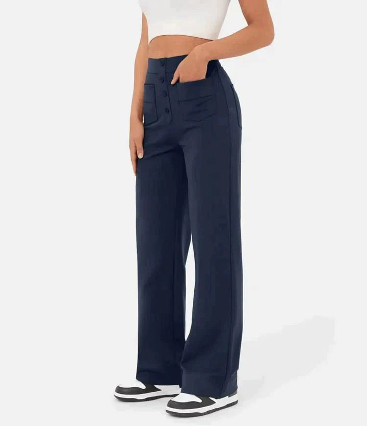 Gisela | Pantalon élastique taille haute