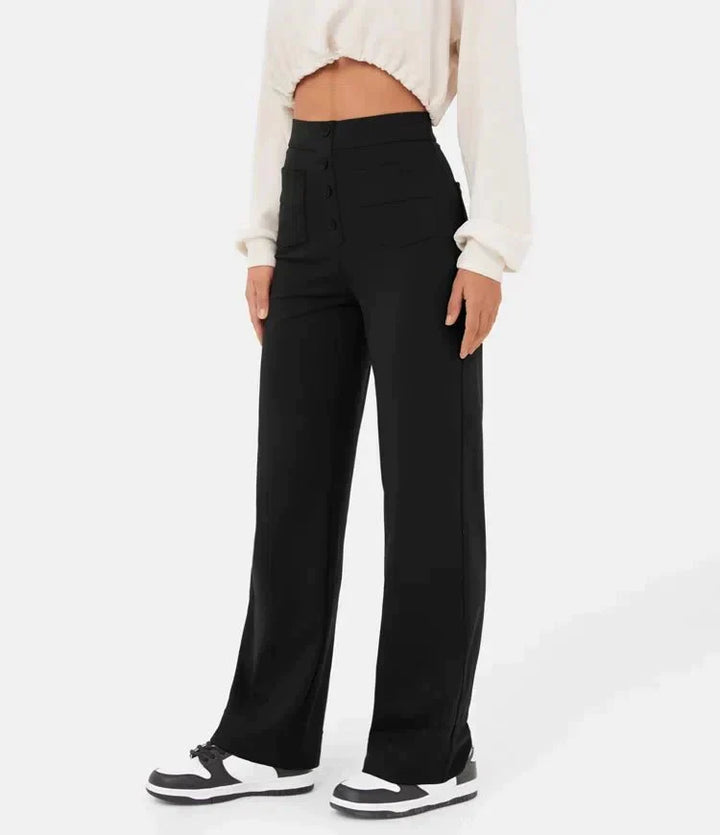 Gisela | Pantalon élastique taille haute