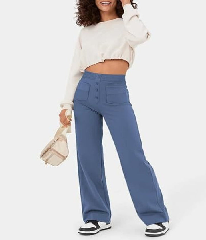 Gisela | Pantalon élastique taille haute