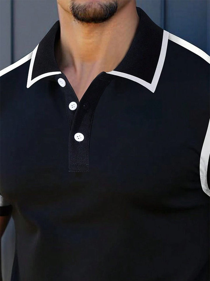 Mirko | Polo à col classique avec surpiqûres contrastées pour homme