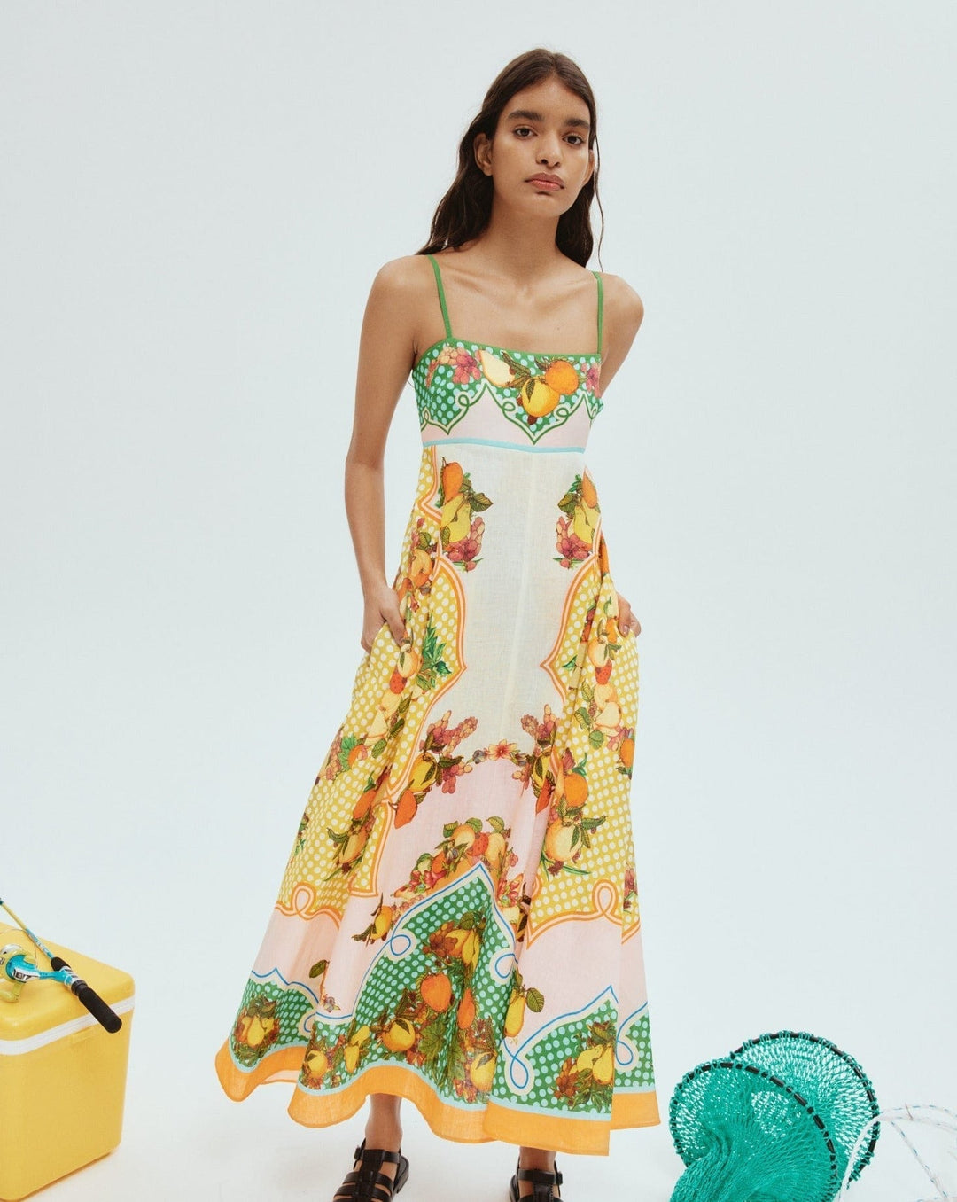 Idolda | Robe balançoire avec graffiti pour femmes