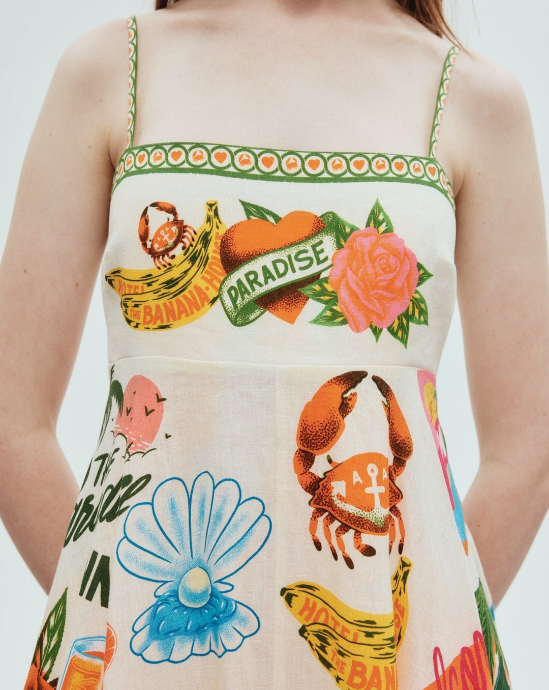 Idolda | Robe balançoire avec graffiti pour femmes