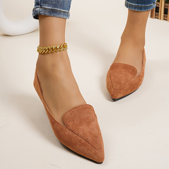 Ballerines à bout pointu style mocassin pour Femme – Nicole